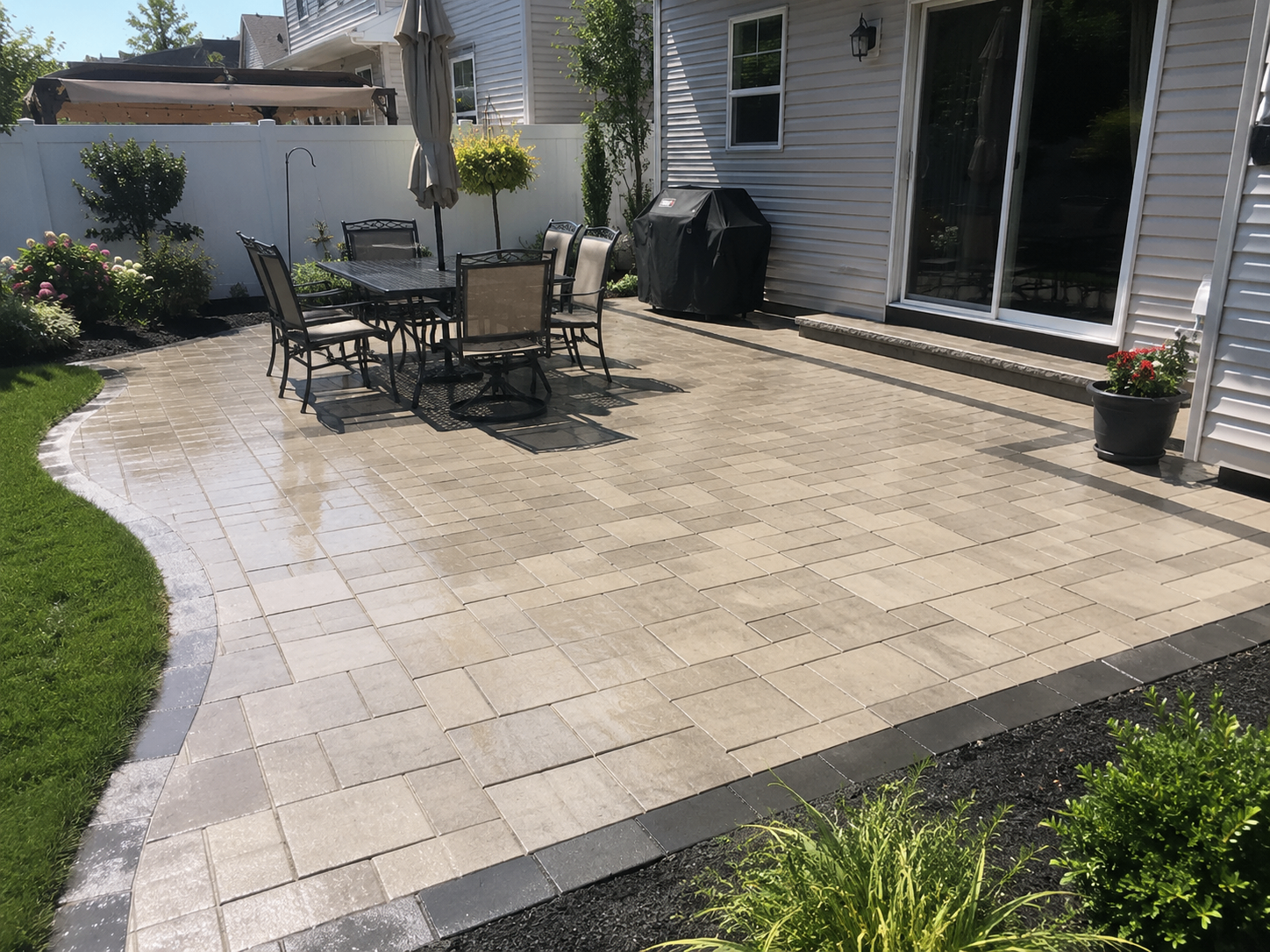 Paver Patio Dining Area